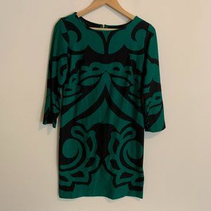 Just Taylor Green and Black Dress size 6